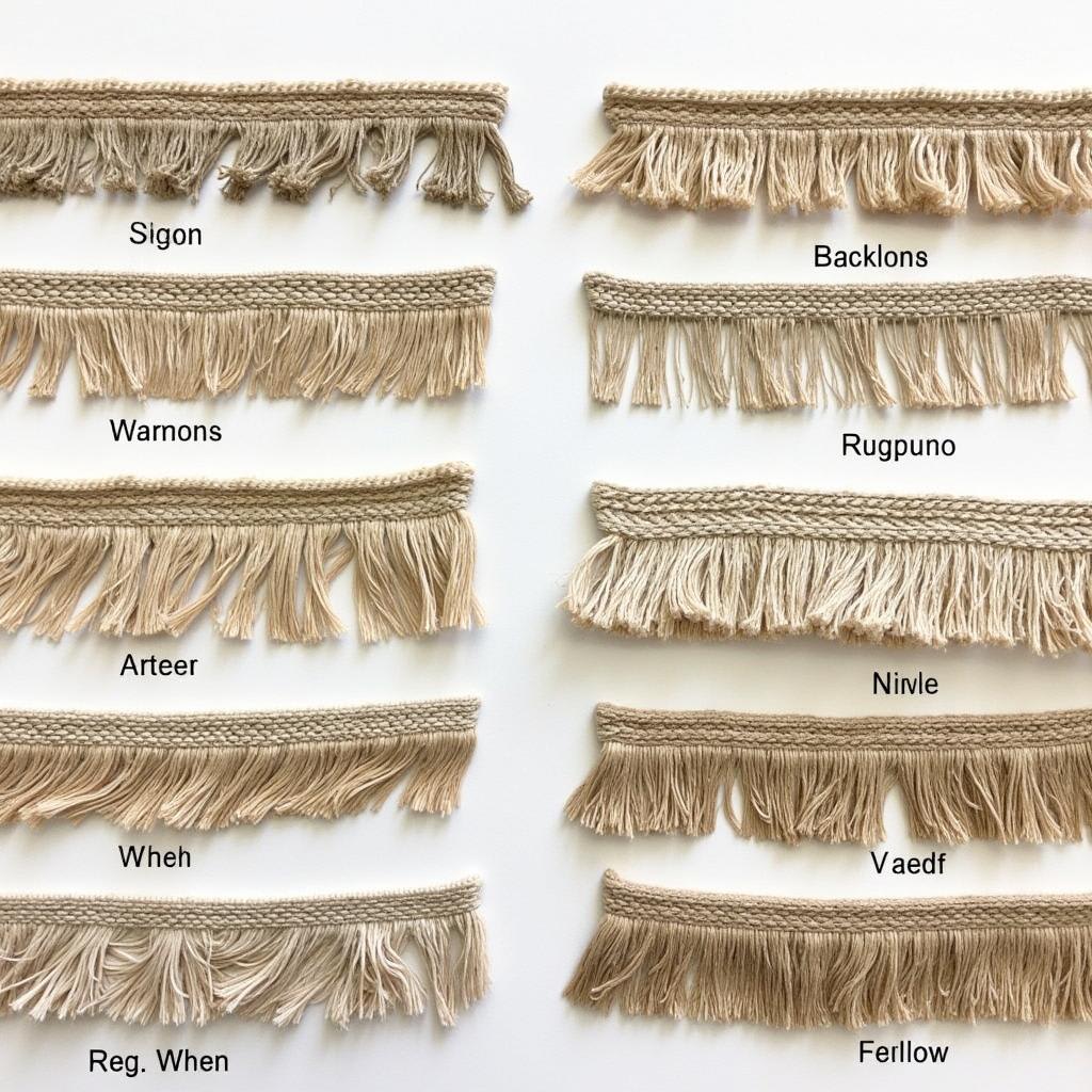 Types Frindges What Are the Different Types of Upholstery Fringe?