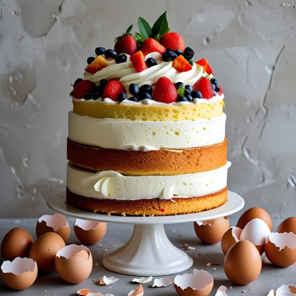 6-Egg Sponge Cake – The Fluffy Cake That Never Fails
