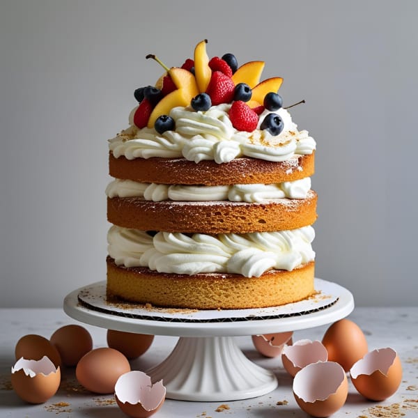 6-Egg Sponge Cake – The Fluffy Cake That Never Fails