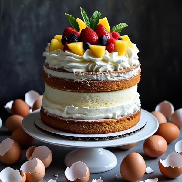 6-Egg Sponge Cake – The Fluffy Cake That Never Fails