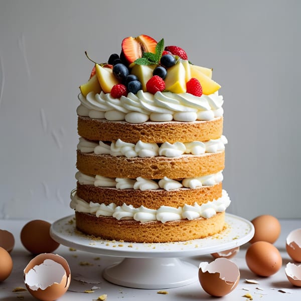 6-Egg Sponge Cake – The Fluffy Cake That Never Fails