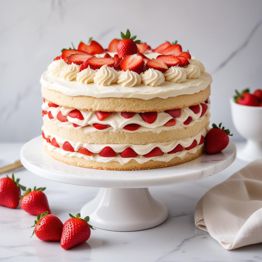 Easy Strawberry Vanilla Layer Cake for Spring: Fresh, Light, and ...