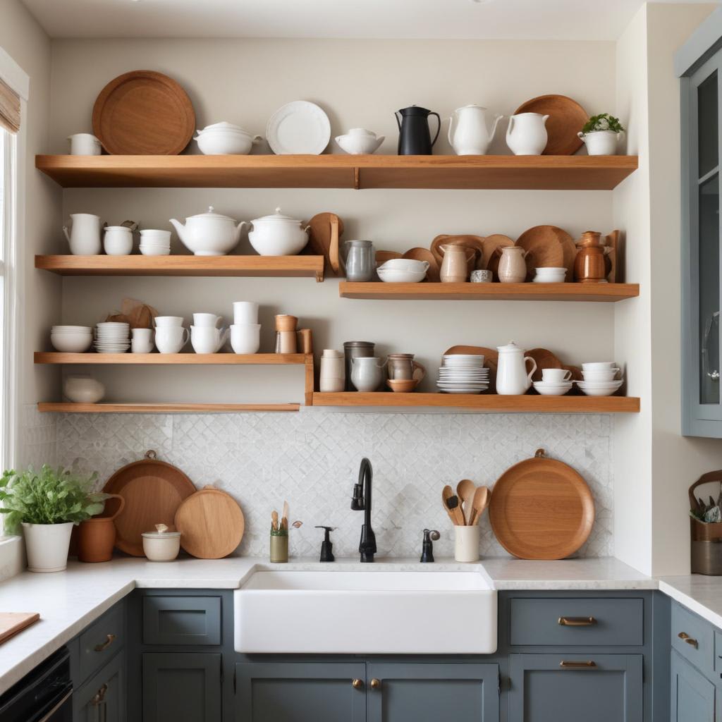 Adding Open Shelves with Decorative Displays | Kitchen Asking
