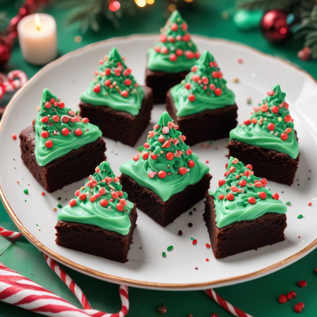 How to make Christmas Tree Brownies?