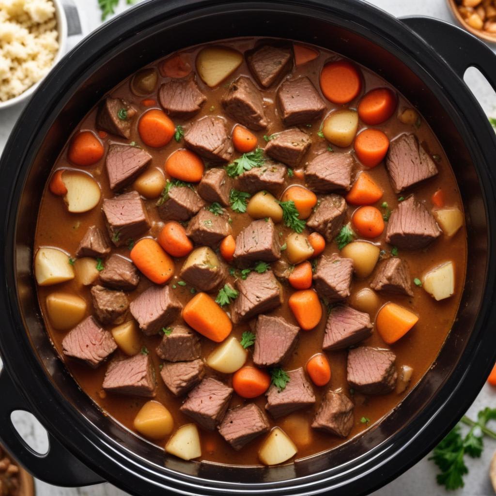 Easy Slow Cooker Beef Stew: Flavorful and Fall-Apart Tender