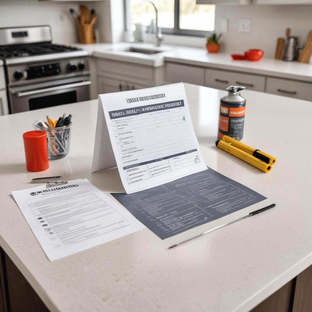 What small kitchen fixes should be on a 6 month maintenance checklist?