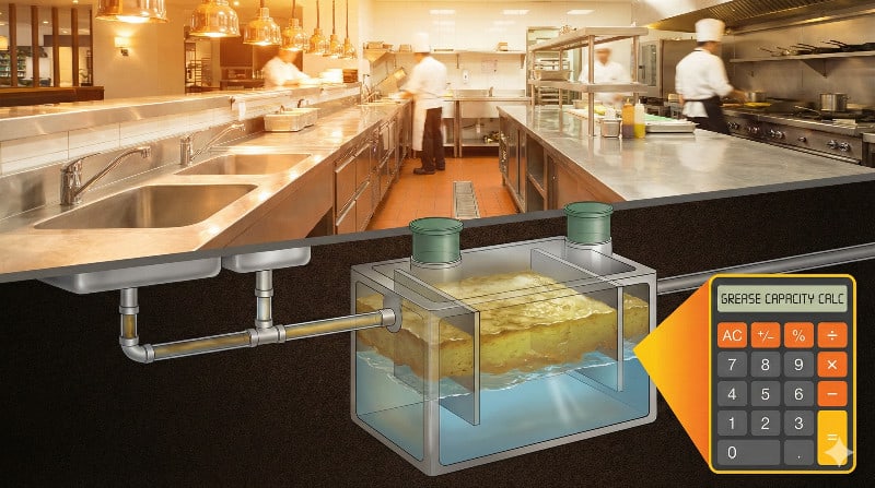 Grease Trap Size Calculator