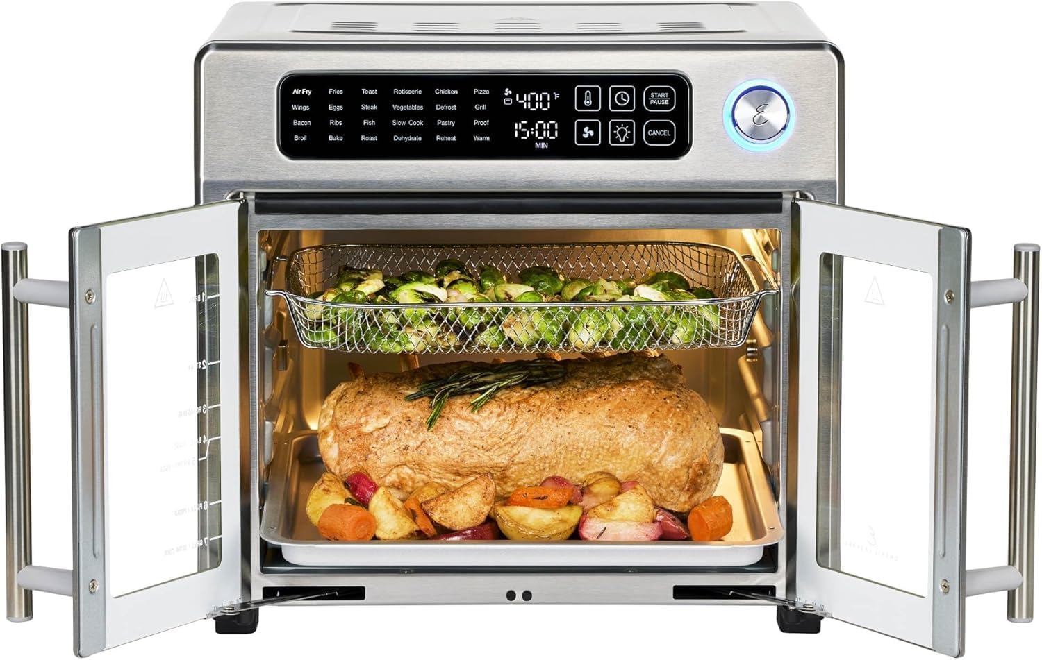 Emeril Lagasse Extra Large French Door Air Fryer Toaster Oven Combo