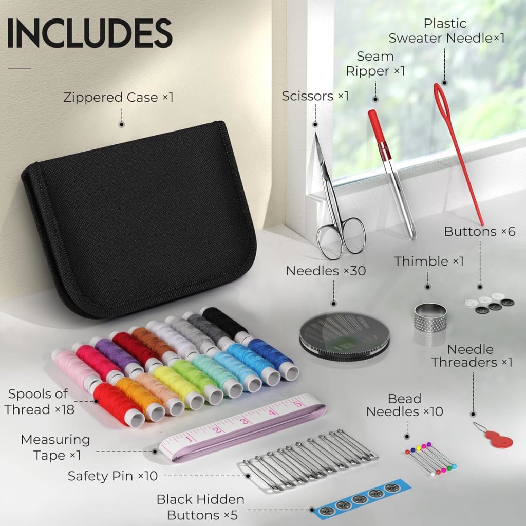Coquimbo Sewing Kit Gifts for Mom Grandma Women Men Adults Kids Teen Beginner Traveler