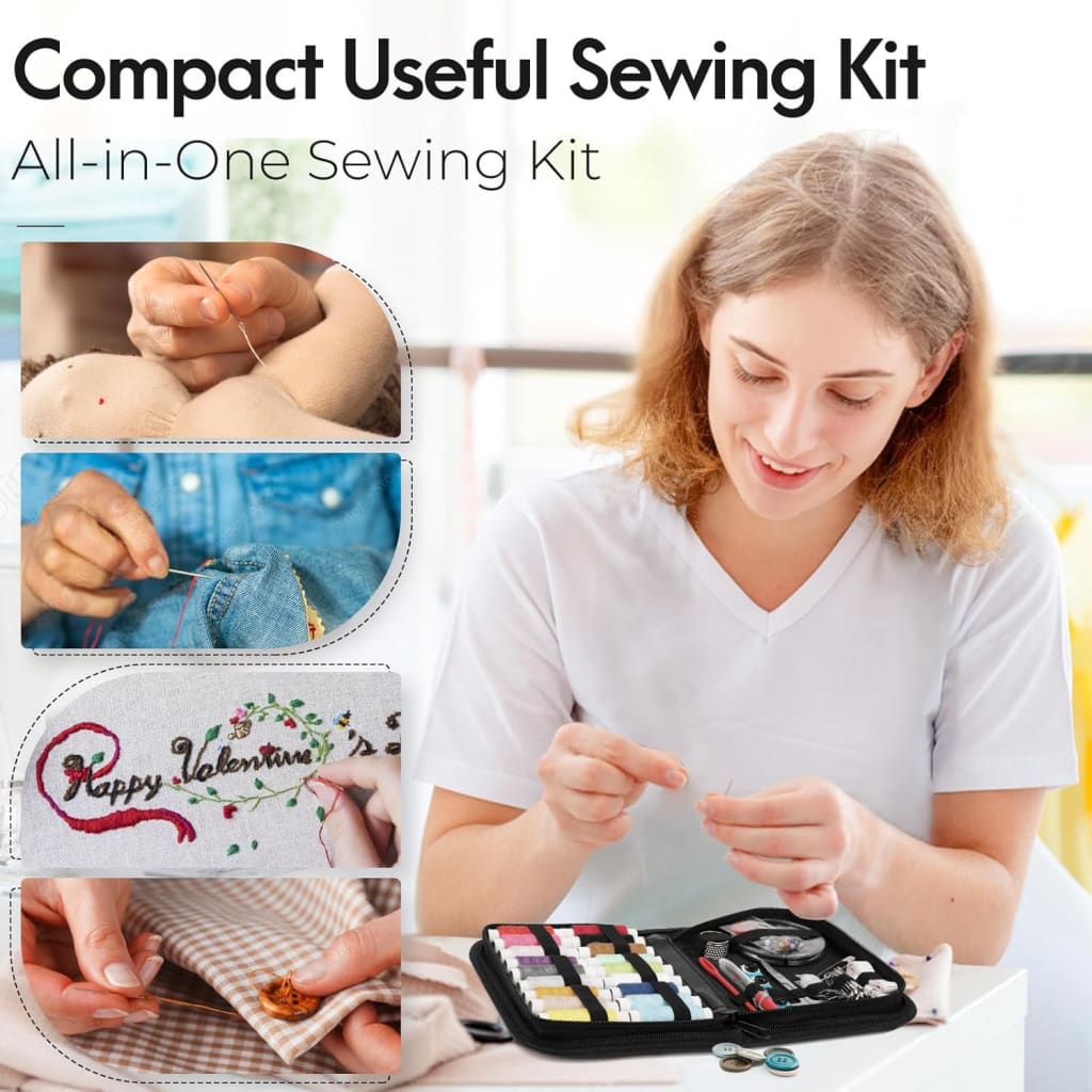 Coquimbo Sewing Kit Gifts for Mom Grandma Women Men Adults Kids Teen Beginner Traveler