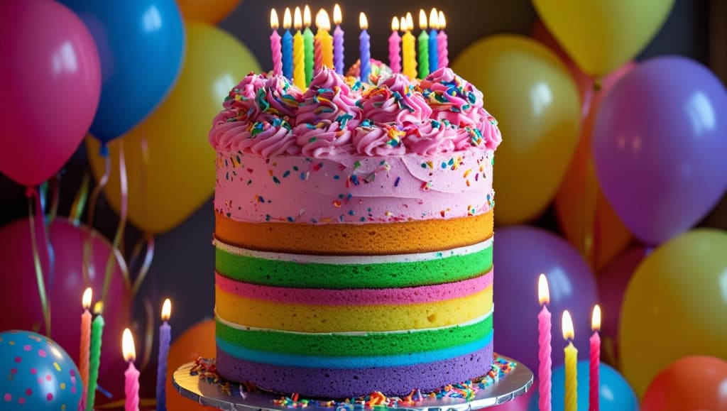 Rainbow Funfetti Cake – A Princess-Perfect Party Treat