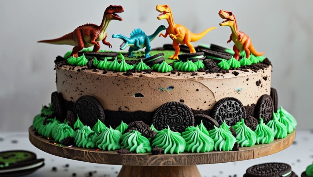 Dinosaur Chocolate Cake – Adventure on a Plate