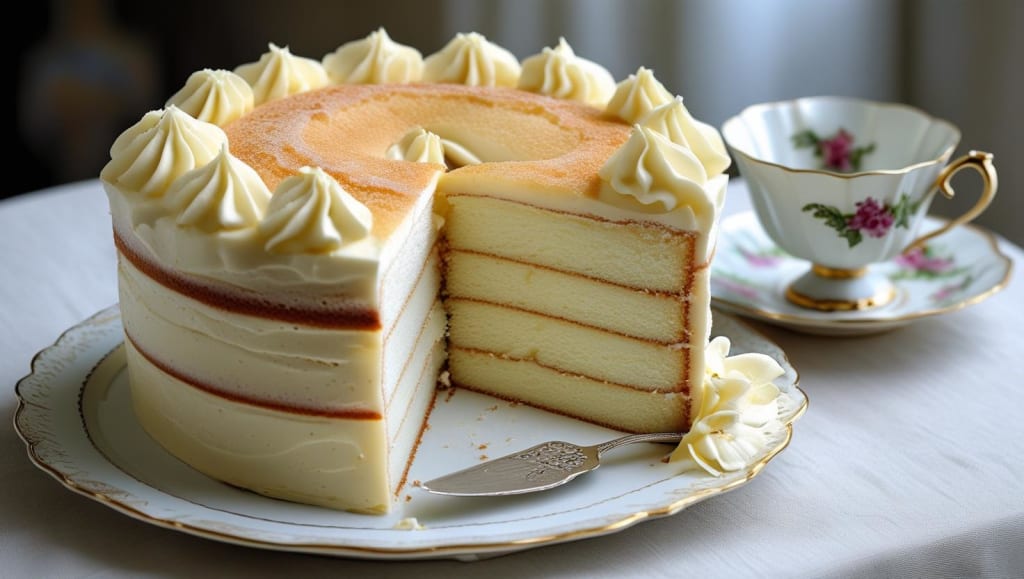Classic Fluffy Vanilla Cake – Light and Elegant