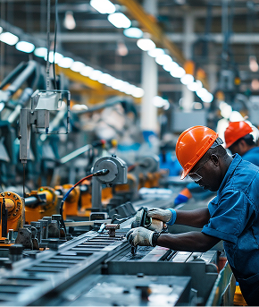 Manufacturing industry backdrop
