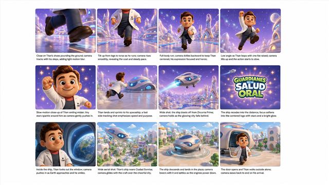 Storyboard y narrativa de Animaciones IA
