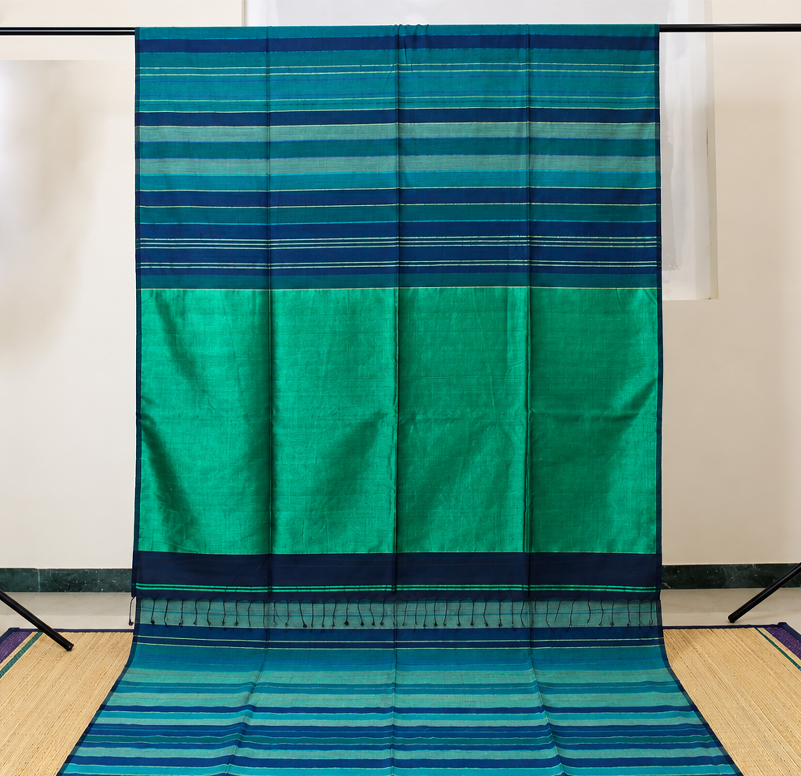 Green Navy Stripes