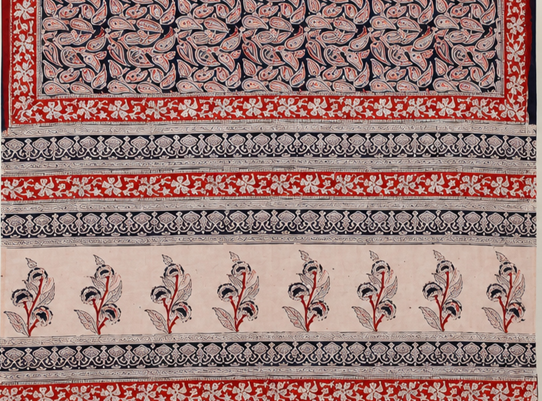Brown Kalamkari Block Print image 3