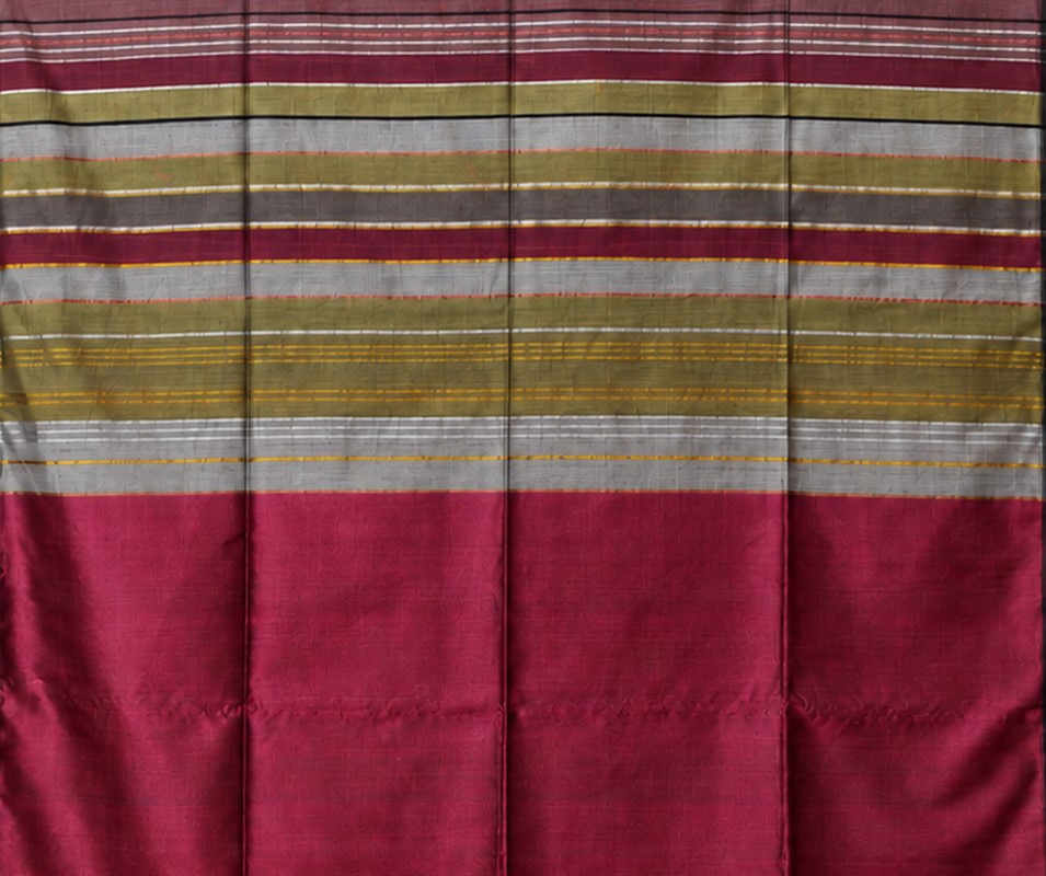Pinkish Maroon Multicolour Stripes image 3