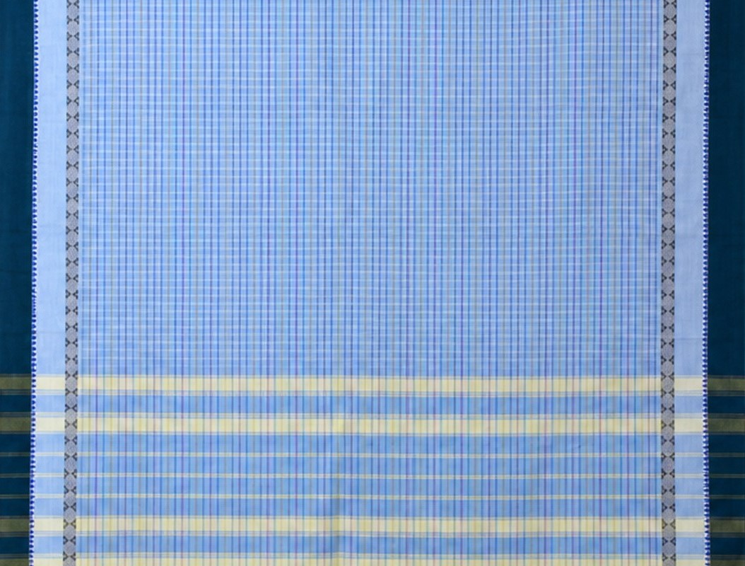 Blue Checks Dark Green Border image 3