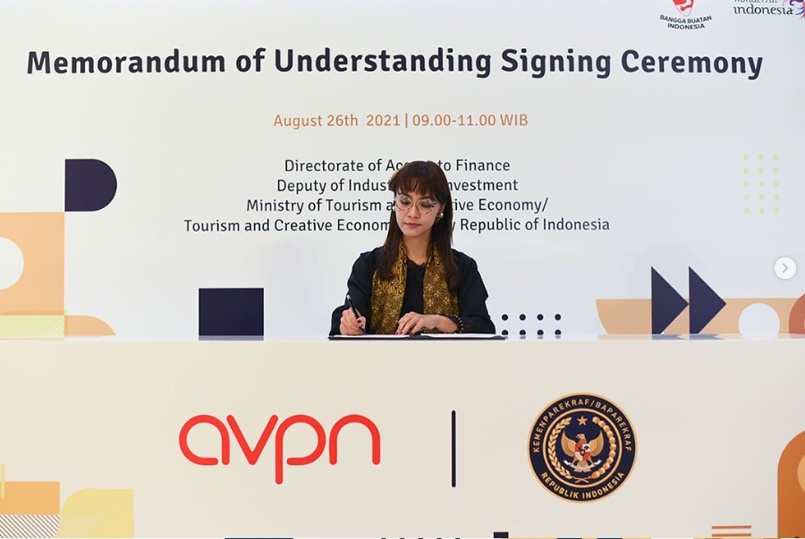 Memorandum of Understanding Signing Ceremony Kemenparekraf & AVPN