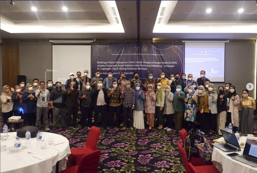 Kemenparekraf/Baparekraf Bimbingan Teknis Penyusunan Daftar Usulan Pengajuan Angka Kredit (DUPAK) Jabatan Fungsional Analis Kebijakan dan Perancangan 