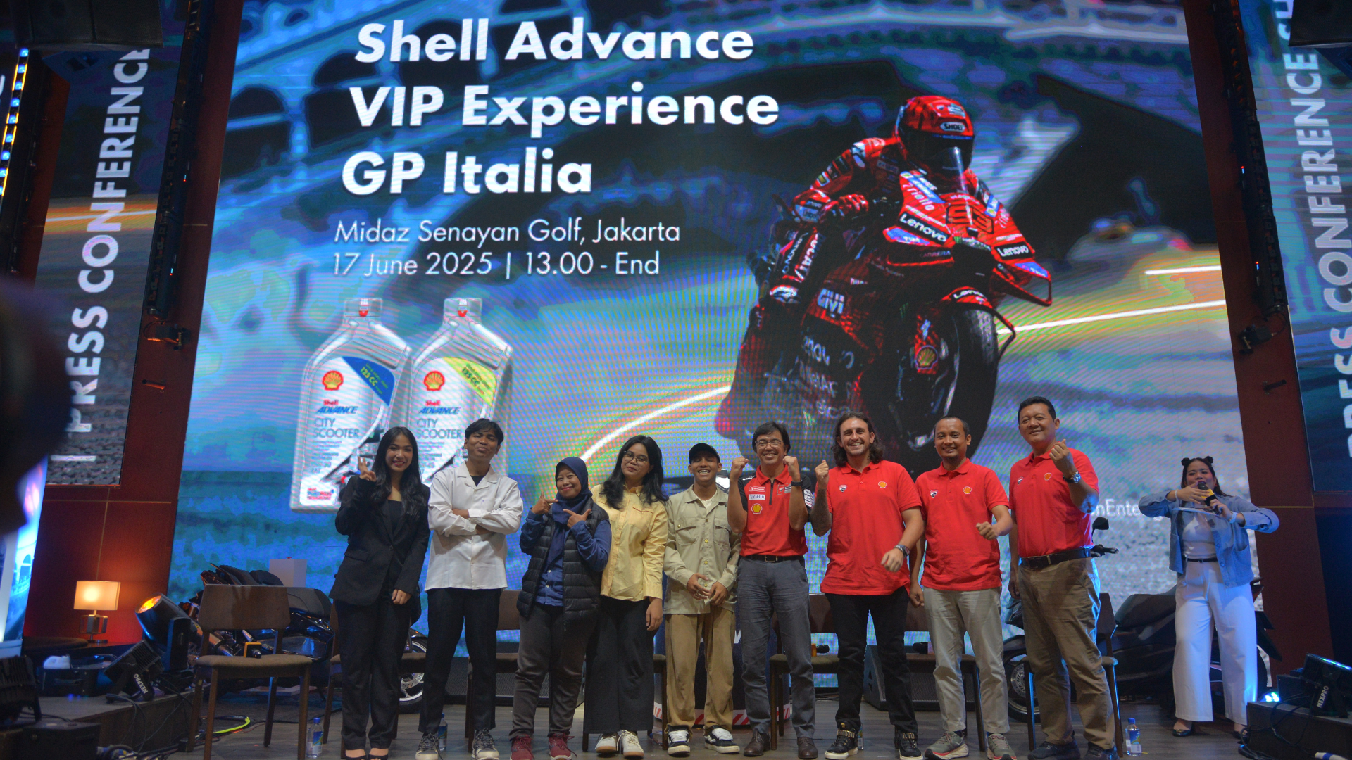 Press Conference Shell  Advance VIP Experience GP Italia