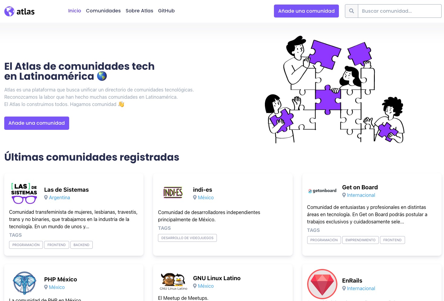 Atlas de comunidades