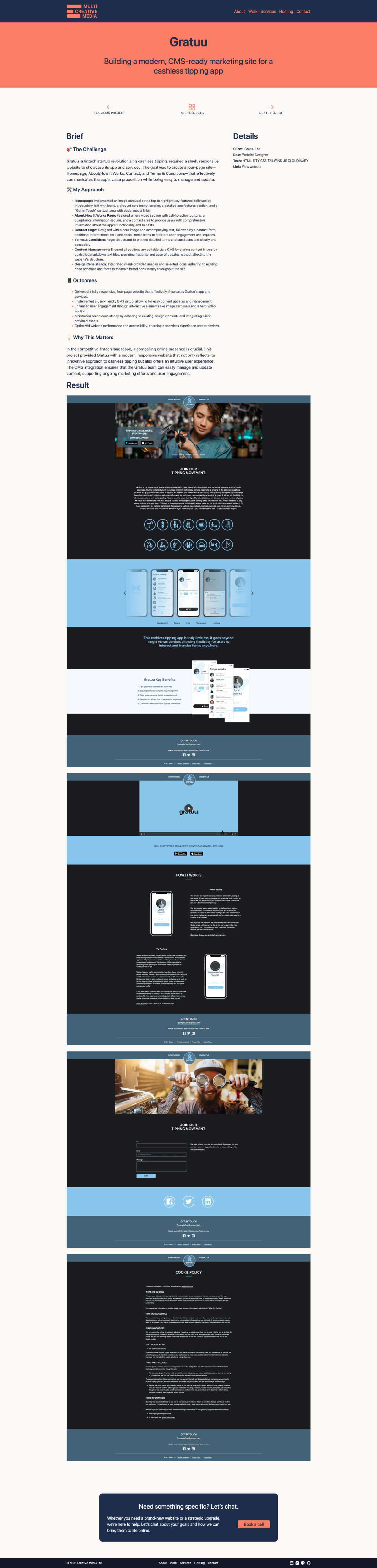 Multi Creative Media Work project page