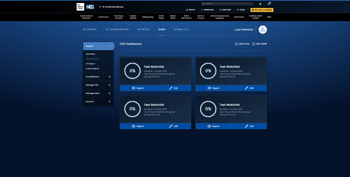 CPD Dashboard