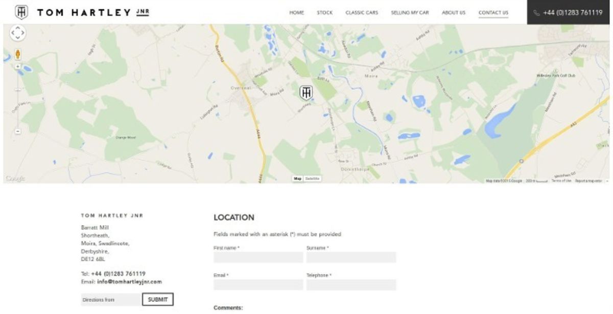Contact page