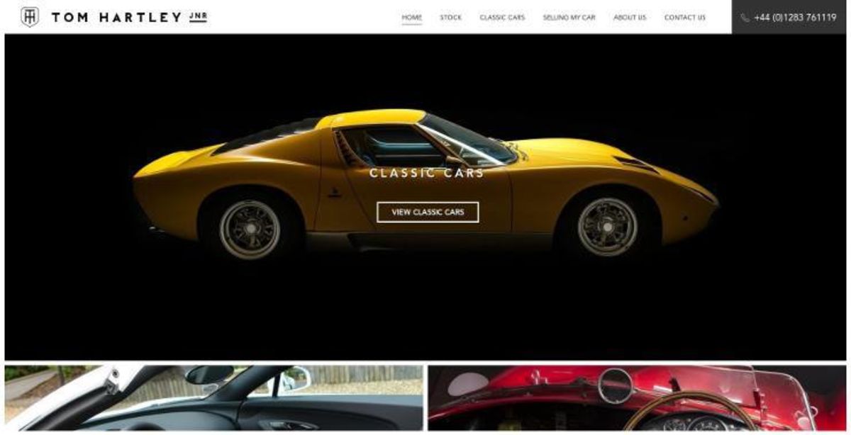 Homepage middle section