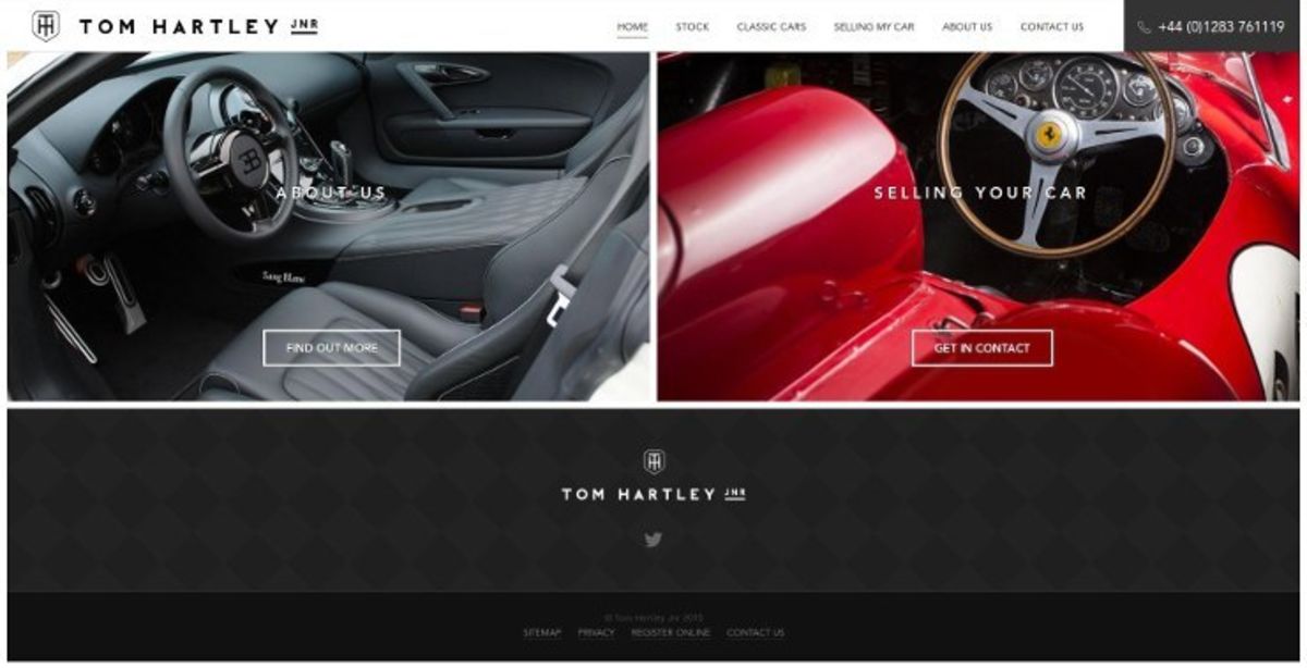 Homepage bottom section