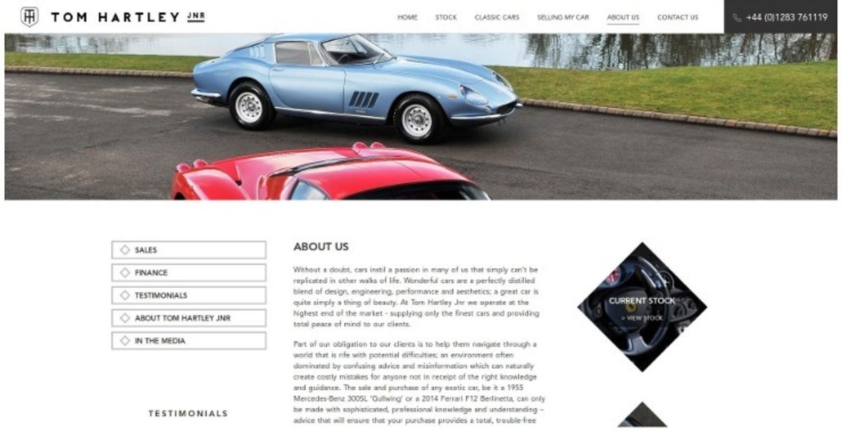 About Us page