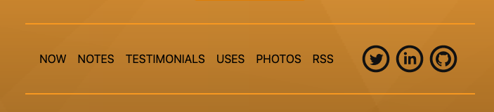Shows new footer design to include other links