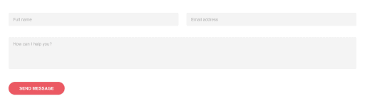 A screenshot of a Contact Form, taken from one of my CodePen links