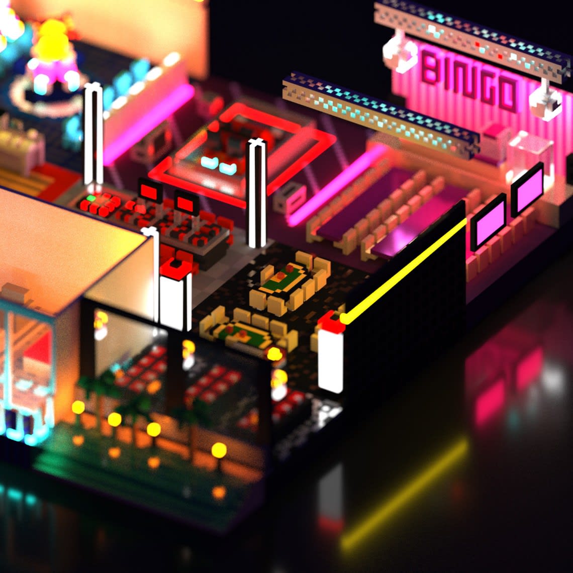 Jeu Instagram - Casinos Partouche Conception,Direction Artistique,Illustration,3D,Voxel 