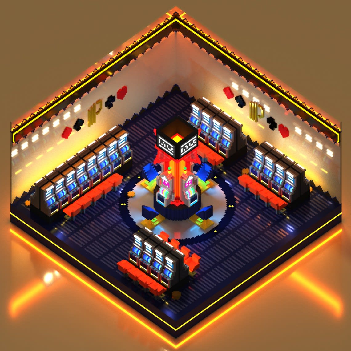 Jeu Instagram - Casinos Partouche Conception,Direction Artistique,Illustration,3D,Voxel 