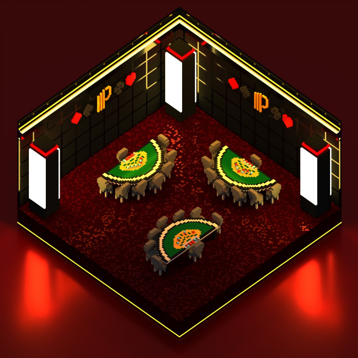 Jeu Instagram - Casinos Partouche Conception,Direction Artistique,Illustration,3D,Voxel 