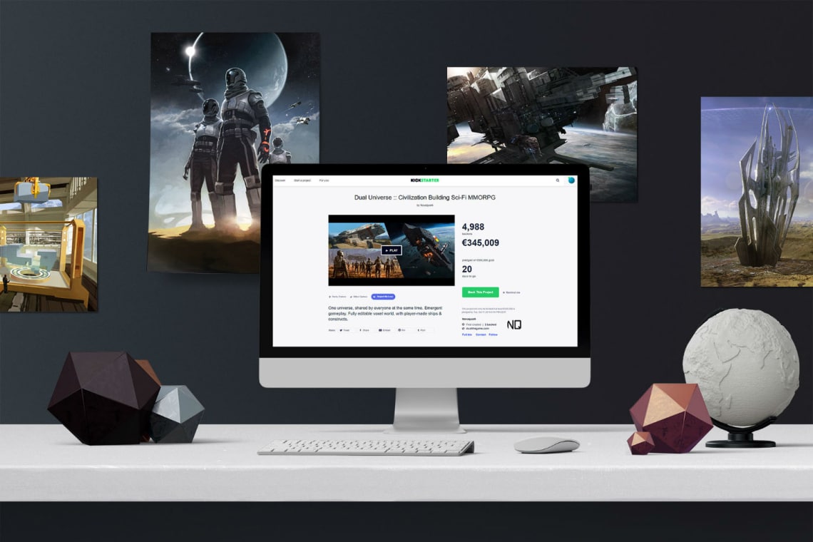 Dual Universe – Kickstarter du jeu Webdesign,Graphisme,Social Media