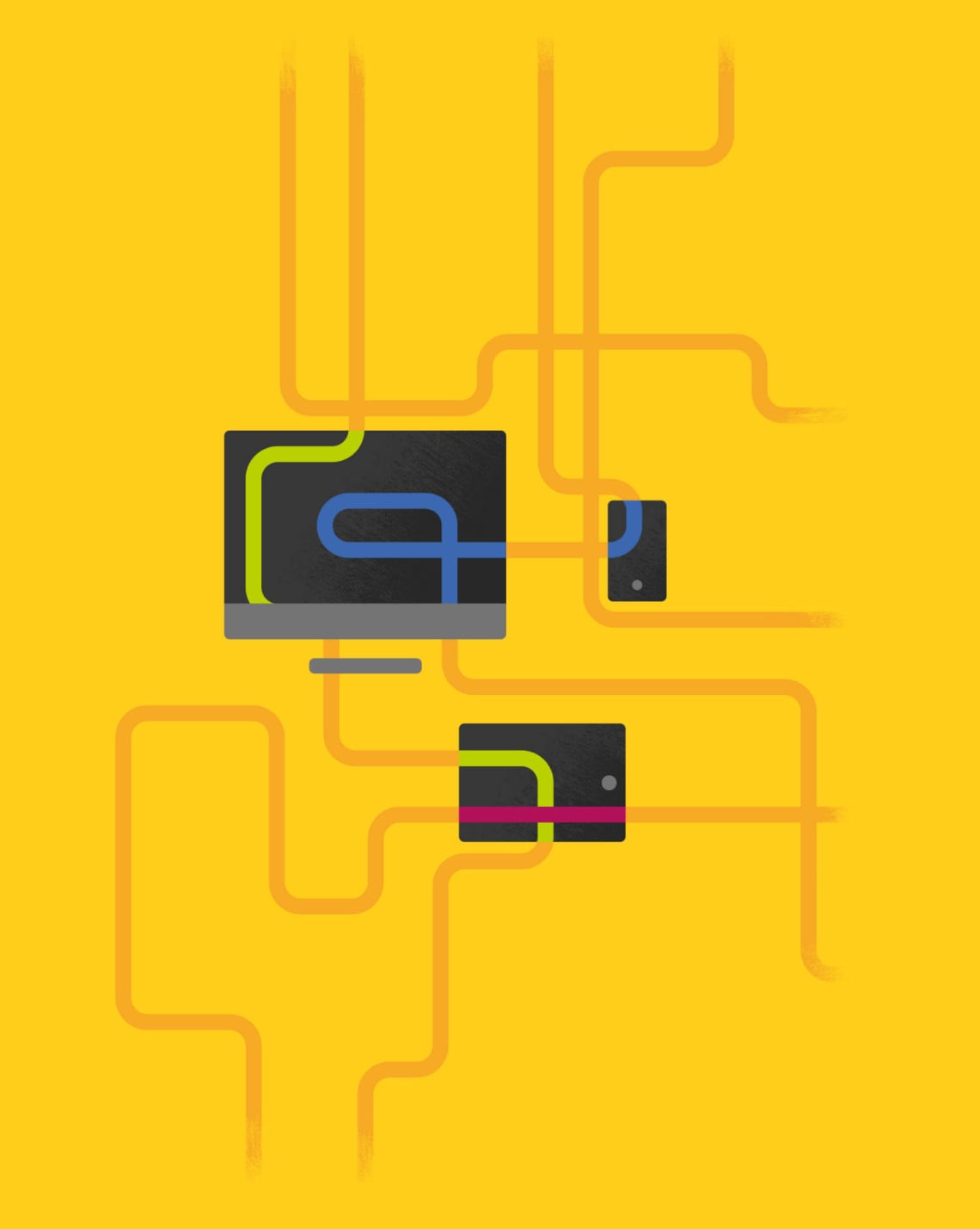 Guide des réseaux sociaux – Couverture Direction Artistique,Illustration,Print,Social Media