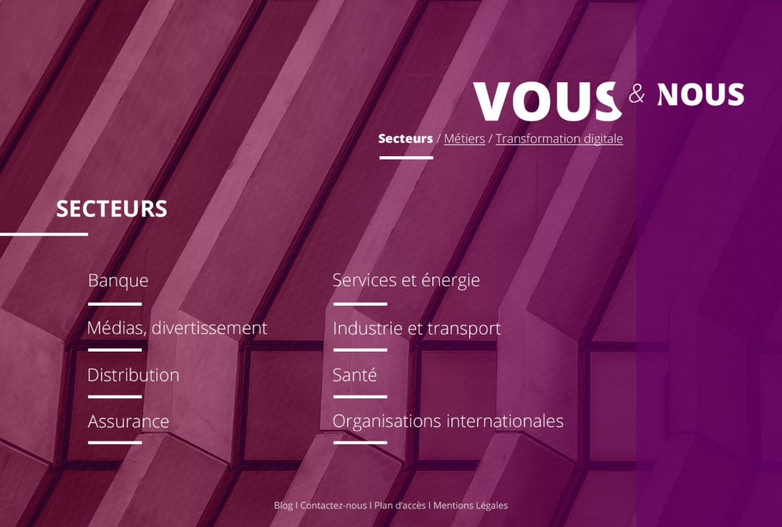 Cabinet de consultants – Site internet Conception,Direction Artistique