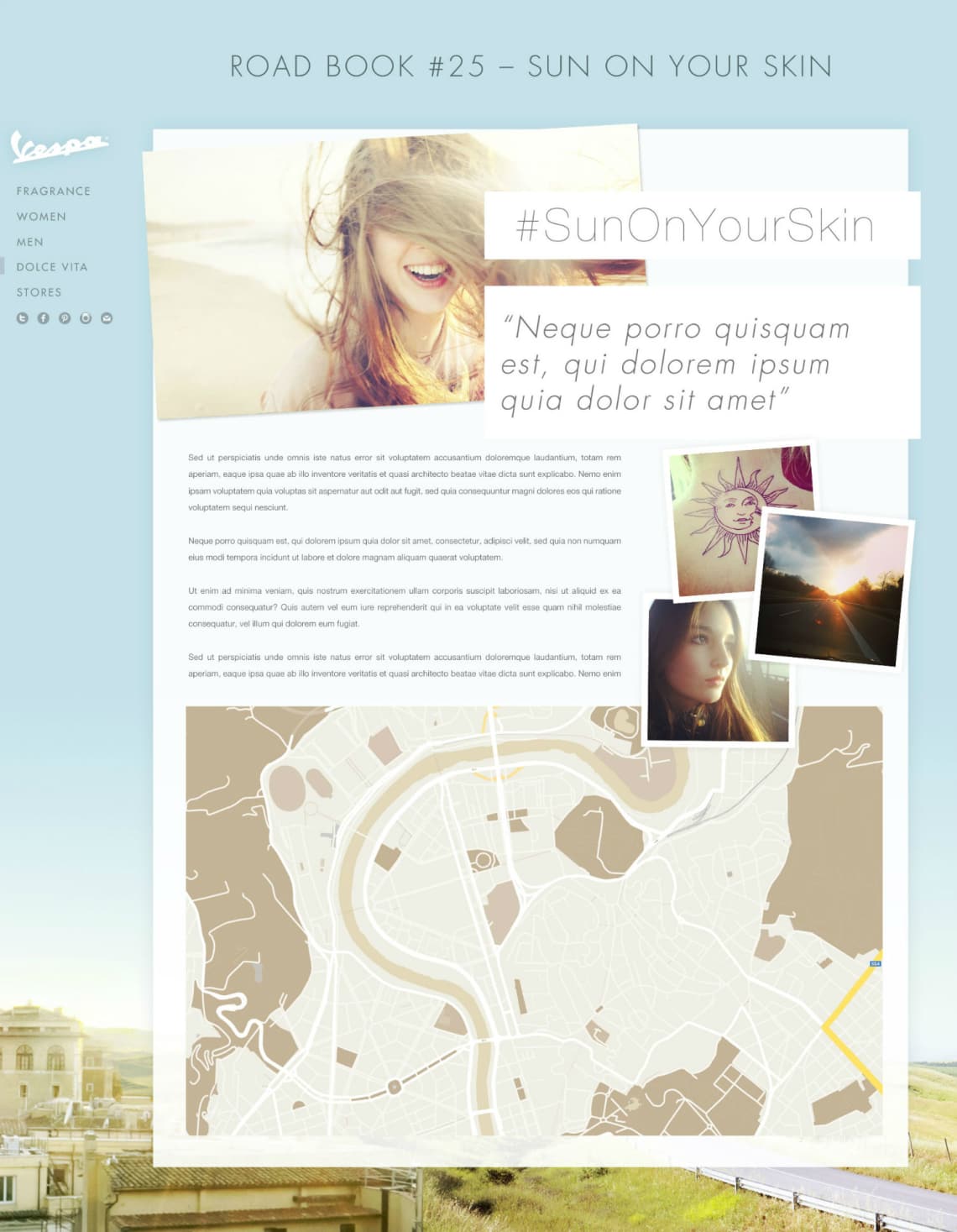 Vespa Fragrance Conception,Stratégie,Direction Artistique,Webdesign