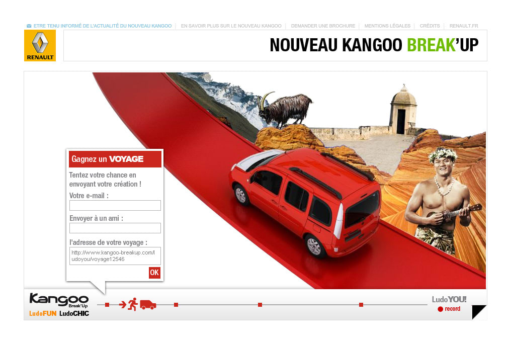 Mini-sites Renault Direction Artistique,Webdesign,UX