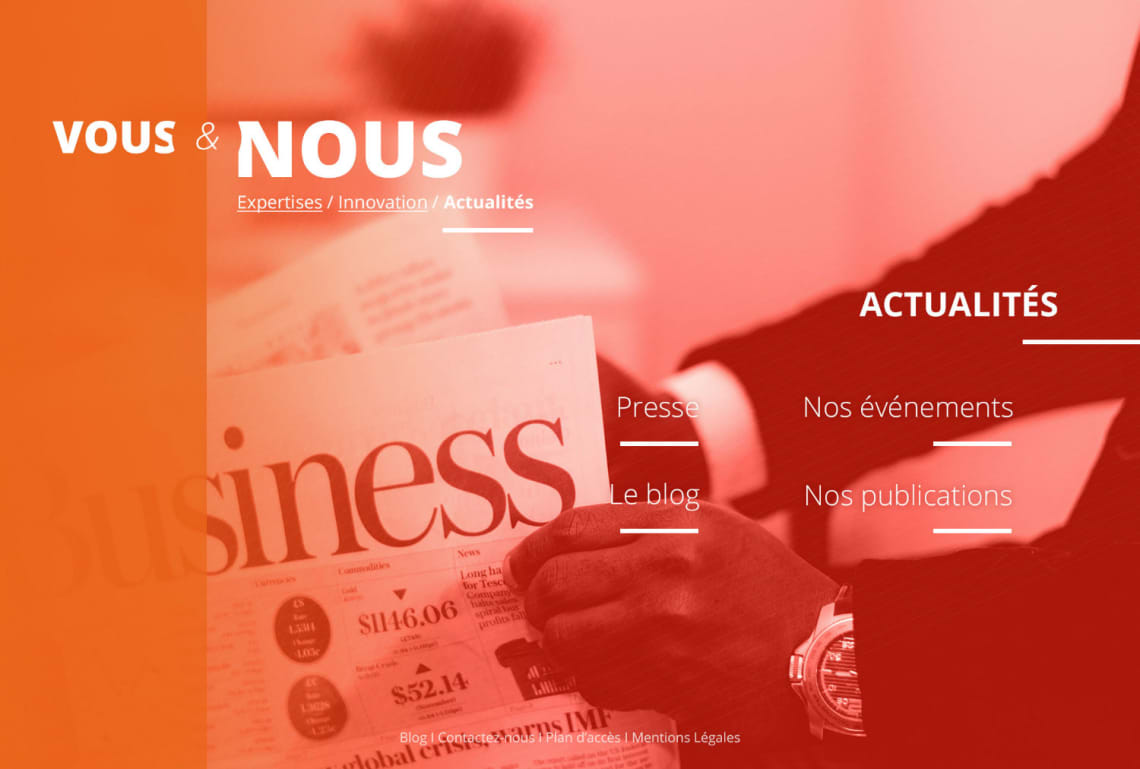 Cabinet de consultants – Site internet Conception,Direction Artistique