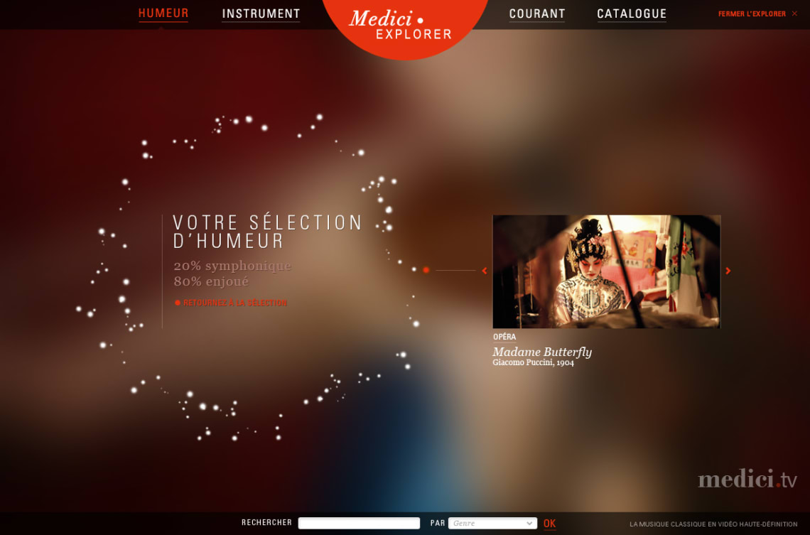 Medici.tv Webdesign,UX