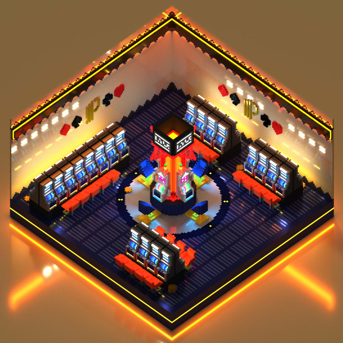 Jeu Instagram - Casinos Partouche Conception,Direction Artistique,Illustration,3D,Voxel