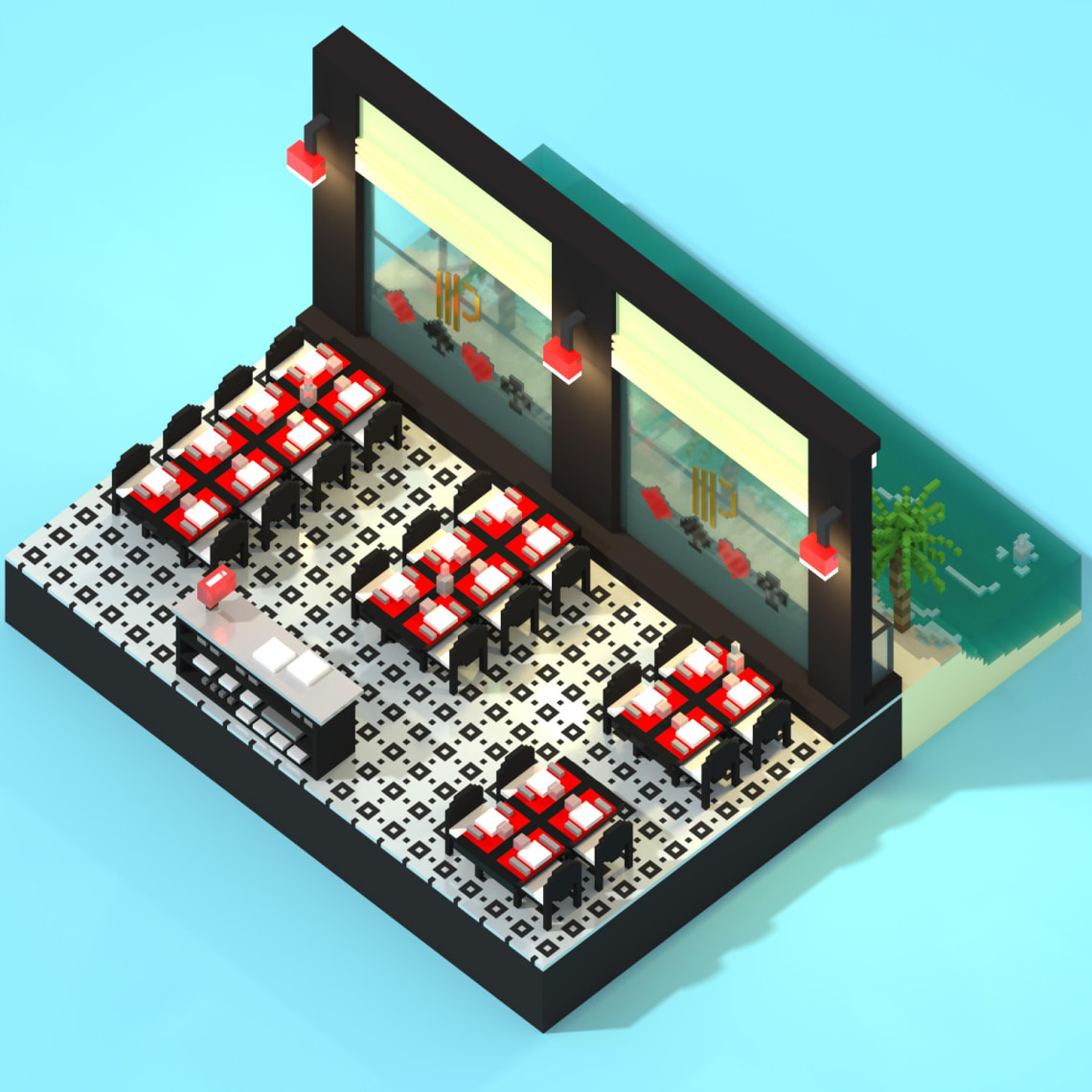 Jeu Instagram - Casinos Partouche Conception,Direction Artistique,Illustration,3D,Voxel