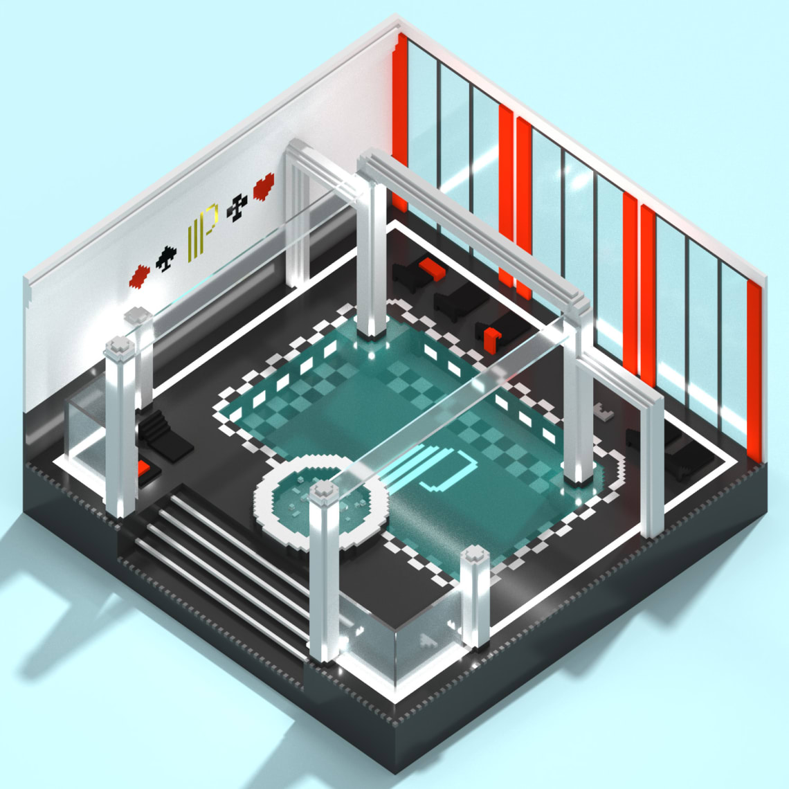 Jeu Instagram - Casinos Partouche Conception,Direction Artistique,Illustration,3D,Voxel