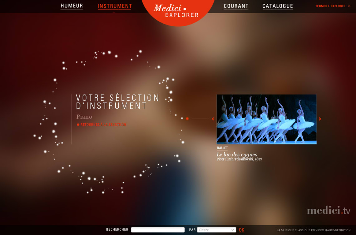 Medici.tv Webdesign,UX
