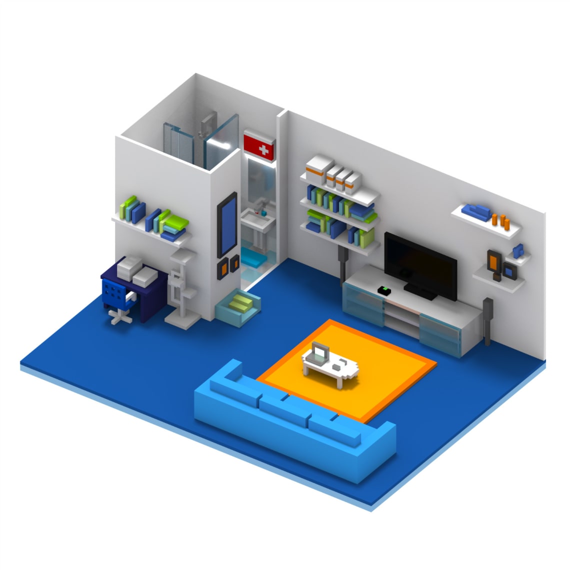 Site internet et emailing Cozy Cloud Conception,Direction Artistique,Voxel,3D,Illustration,Accompagnement,Webdesign,Social Media